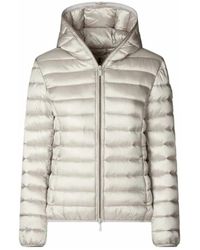 Save The Duck - Jassen ,Leer Alexis Hooded Jacket - Lyst