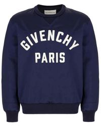 Givenchy - Satijnen Sweatshirt Met Paris-Borduursel - Lyst