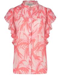 FABIENNE CHAPOT - Blusa con mangas de mariposa voluminosas - Lyst
