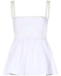 Jacquemus - Tops ,Wit ,Katoen Le Haut Traversin Top - Lyst