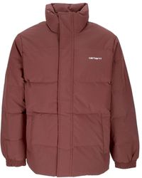 Carhartt - Danville Jacket Donsjack Ale/Wit - Lyst