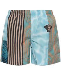 Versace - Badmode ,Veelkleurig ,Polyester Floating By Print Zwemshorts - Lyst