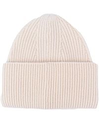 Laneus - Cappello unisex a coste in cashmere - Lyst