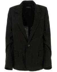 Ann Demeulemeester - Chaqueta de blazer - Lyst