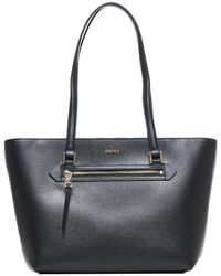 DKNY - Tassen ,Zwart ,Leer Stijlvolle Zwarte Tassen - Lyst
