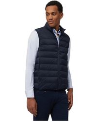 Harmont & Blaine - Jassen ,Blauw ,Nylon Smanicato Ultralight - Lyst