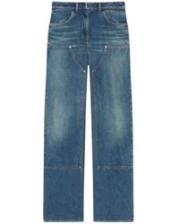 Givenchy - Patchwork Wide Leg Jeans - Lyst