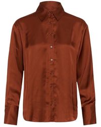 Inwear - Overhemden ,Bruin ,Pauline Iw Shirt - Lyst