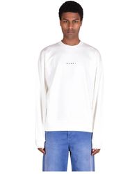 Marni - Baumwoll-sweatshirts für stilvollen komfort - Lyst