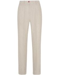 Kiton - Trousers > straight trousers - Lyst