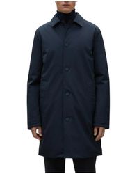 Ecoalf - Jassen ,Blauw ,Blauwe Hampshire Jas - Lyst