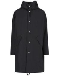 Jil Sander - Jassen ,Zwart ,Katoen Hooded Parka - Lyst