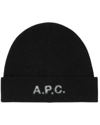 A.P.C. - Harry mütze in schwarz - Lyst