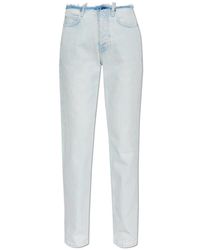 Balenciaga - Jeans Met Contrasterende Afwerking - Lyst