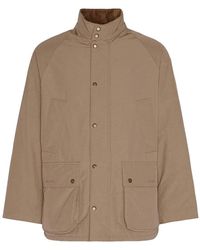 Barbour - Jassen ,Bruin ,Katoen Oversized Casual Bedale Tan Jas - Lyst