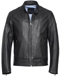 Bugatti - Stijlvolle Leren Jas Met Unieke Details - Lyst