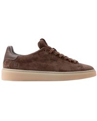 Date - Leren Sneakers Met Verhoogde Binnenzool - Lyst