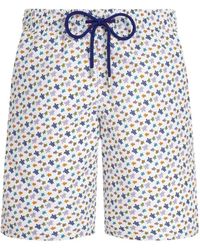 Vilebrequin - Long Swim Shorts Micro Ronde Des Tortues - Lyst