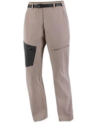 Salomon - Fitness ,Bruin ,Polyester Outerpath Utility Broek - Lyst