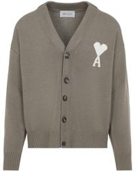Ami Paris - Truien & Vesten ,Katoen Ami De Coeur Cardigan - Lyst