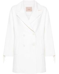 Twin Set - Double-Breasted Coats - Lyst