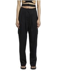 ANDREA ADAMO - Straight Trousers - Lyst