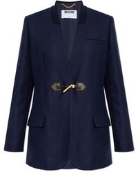 Moschino - Jassen ,Blauw ,Wol Wollen Blazer - Lyst
