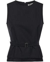 Ottod'Ame - Tops ,Zwart ,Zwarte Top Met Stijl - Lyst