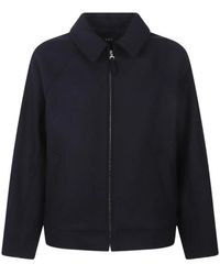 A.P.C. - Jassen ,Blauw ,Wol Blouson Chase - Lyst