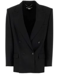 Stella McCartney - Zwarte Wollen Blazer - Lyst