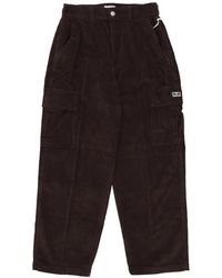 Obey - Ribfluwelen Cargo Broek - Lyst