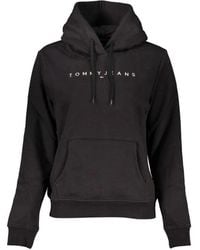 Tommy Hilfiger - Schwarzer Baumwoll-Hoodie - Lyst