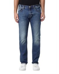 Armani Exchange - Slim-fit denim blaue jeans - Lyst