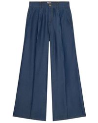 Oltre - Wide Jeans - Lyst