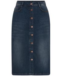 Cro - Rokken ,Blauw ,Denim Blauwe Denim Rok - Lyst