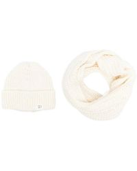 Peuterey - Gerippte Strick Logo Label Beanie Mütze - Lyst