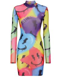 Philipp Plein - Mini Dress Ls Smile - Lyst