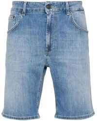 Dondup - Blaue jeans mit 3,5 cm absatz - Lyst
