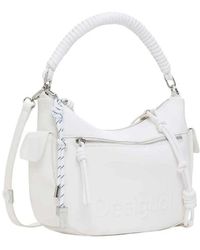 Desigual - Handtasche aus polyethylen mit mittlerer kapazität - Lyst