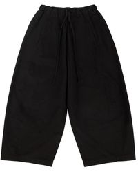 Entire studios - Broeken ,Zwart ,Katoen Drawstring Pocket Broeken - Lyst