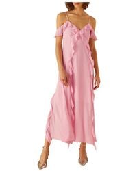 Marella - Vestito rosa sintetico per donna - Lyst
