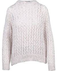 Eleventy - Maglia Traforata Girocollo - Lyst