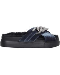 N°21 - Sandalen mit übergroßer Kette - Lyst