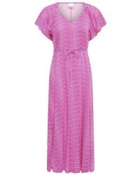 Ichi - Kleedjes ,Roze ,Maxi Kleedjes - Lyst
