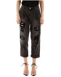 Michael Kors Boyfriend Jeans With Sequins - Zwart