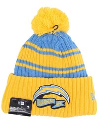 KTZ - Accessoires ,Veelkleurig ,Nfl Los Angeles Chargers Pom Pom Beanie - Lyst