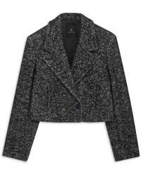 Anine Bing - Tweed Vienna Blazer Schwarz Weiß - Lyst