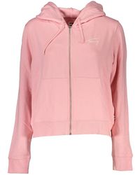 Tommy Hilfiger - Katoenen Hoodie Met Borduursel En Rits - Lyst