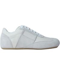 MM6 by Maison Martin Margiela - Wildleder Leder Low-Top Sneakers - Lyst