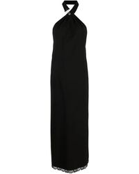 Moschino - Halter Neck Midi Jurk - Lyst